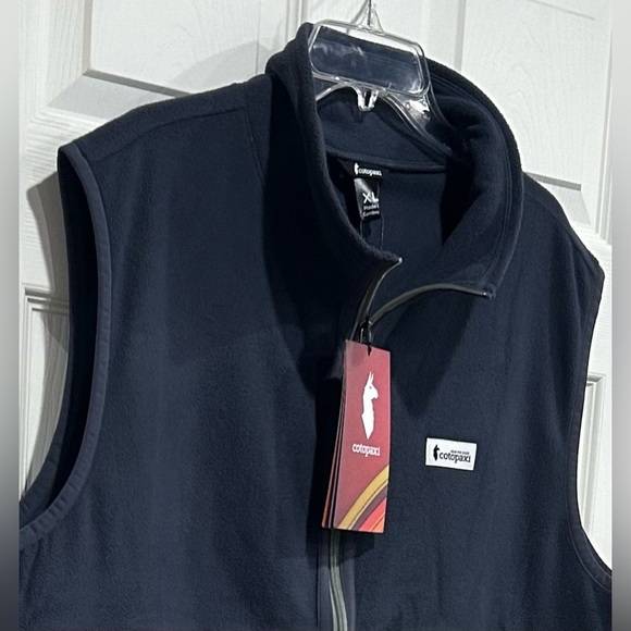 Cotopaxi Men's XL Amado Fleece Vest Graphite Blue NWT Cozy Soft - Picture 9 of 13